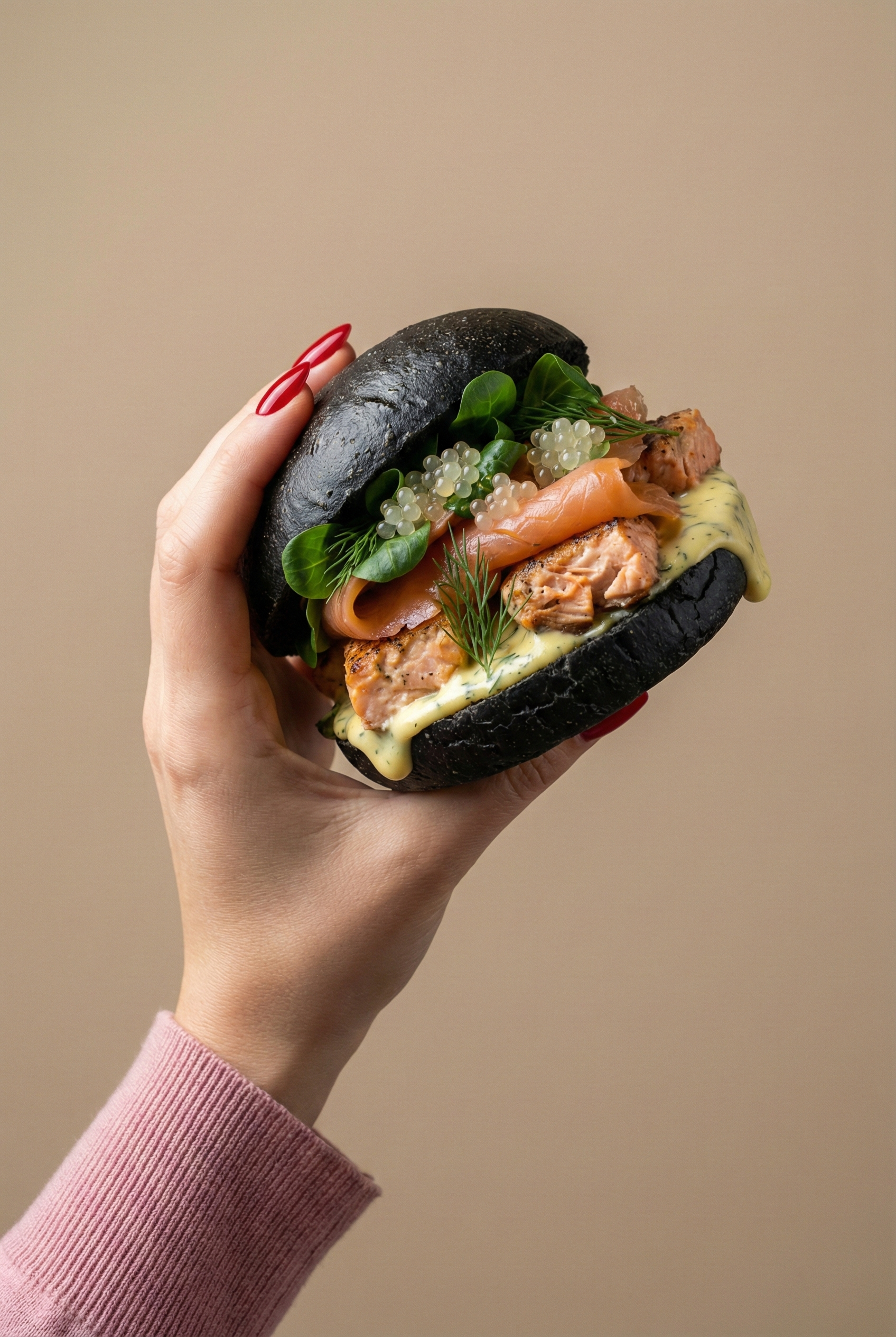 Burger au saumon